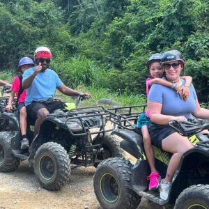 ATV Beach + Chocolate Factory + Rum Factory Roatan Sign
